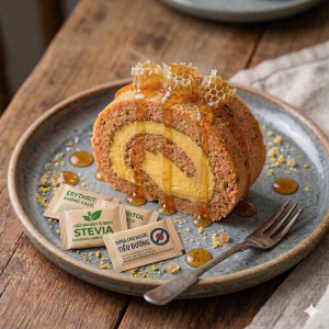 Bánh Gato Mật Ong Đường La Hán Quả