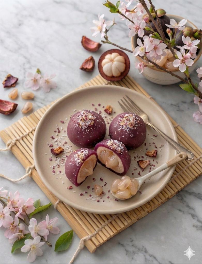 Bánh Mochi Măng Cụt Stevia